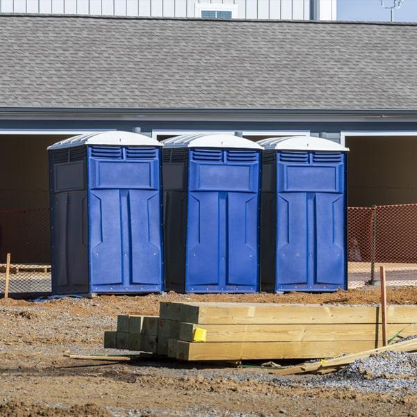 Heavy-duty construction site porta potty in Cumming, Georgia