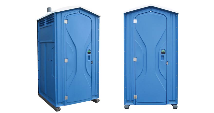 Long-term porta potty units on site in Cumming, Georgia